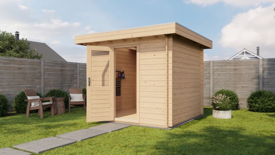 Lugarde Select Blokhut Zwolle 250x250cm - Onbehandeld