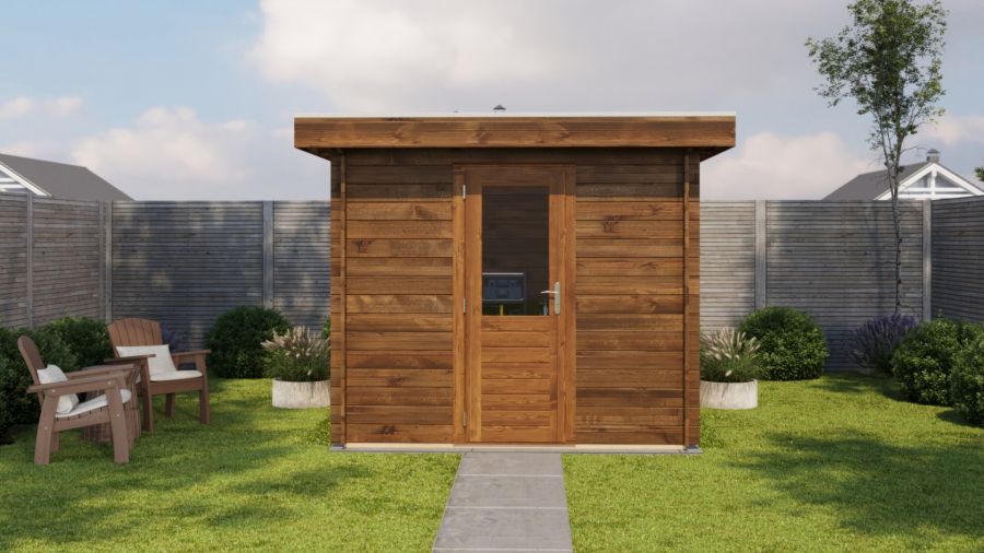 Lugarde Select Blokhut Zwolle 250x250cm - Keteldruk Bruin