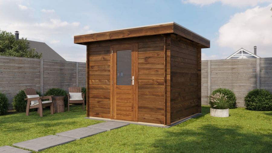 Lugarde Select Blokhut Zwolle 250x250cm - Keteldruk Bruin