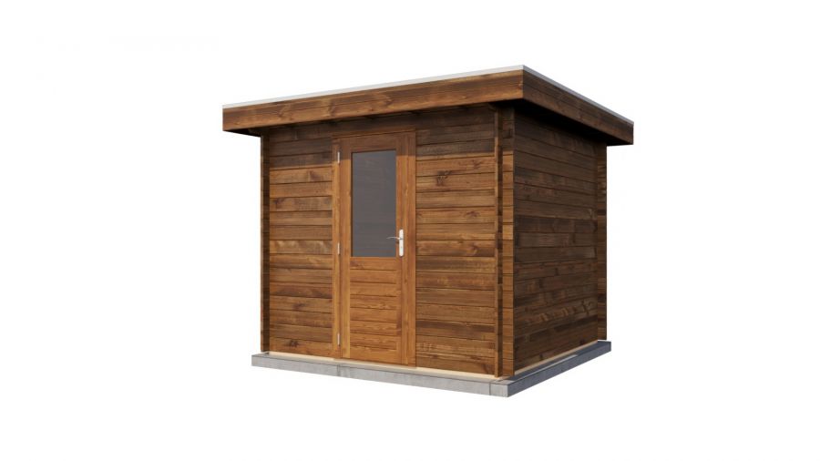 Lugarde Select Blokhut Zwolle 250x250cm - Keteldruk Bruin