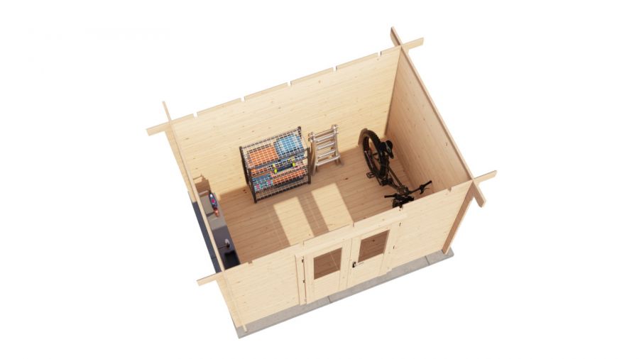 Lugarde Select Blokhut Nijmegen 300x200cm - Onbehandeld