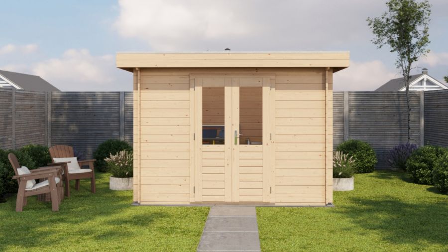 Lugarde Select Blokhut Nijmegen 300x200cm - Onbehandeld