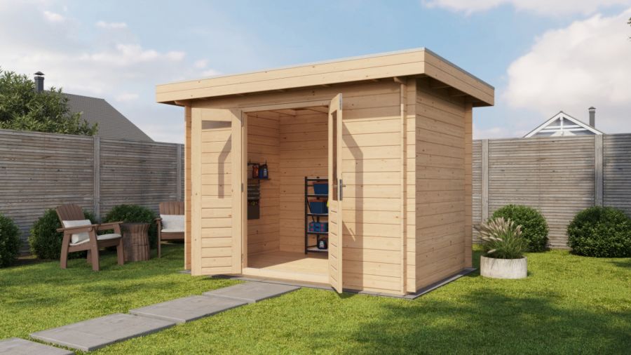 Lugarde Select Blokhut Nijmegen 300x200cm - Onbehandeld