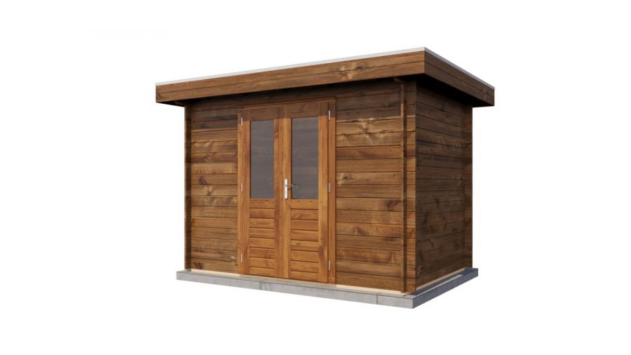 Lugarde Select Blokhut Nijmegen 300x200cm - Keteldruk Bruin