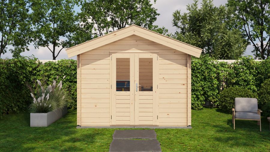 Lugarde Select Blokhut Borculo 300x250cm - Onbehandeld