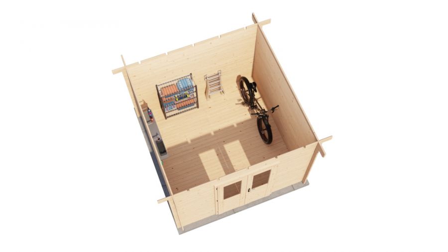 Lugarde Select Blokhut Amersfoort 300x300cm - Onbehandeld