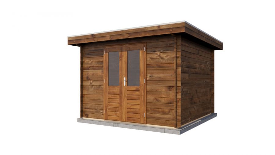Lugarde Select Blokhut Amersfoort 300x300cm - Keteldruk Bruin