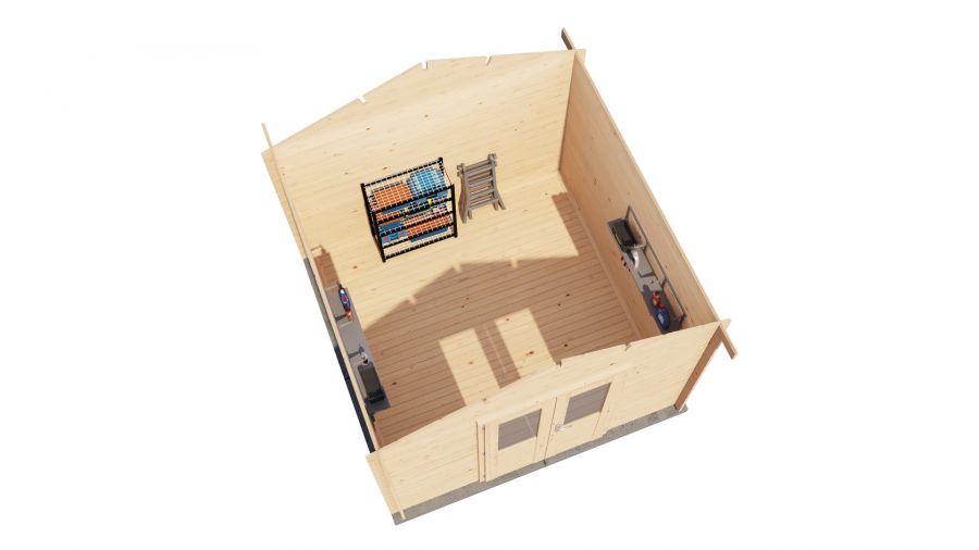 Lugarde Select Blokhut Twello 300x300cm - Onbehandeld