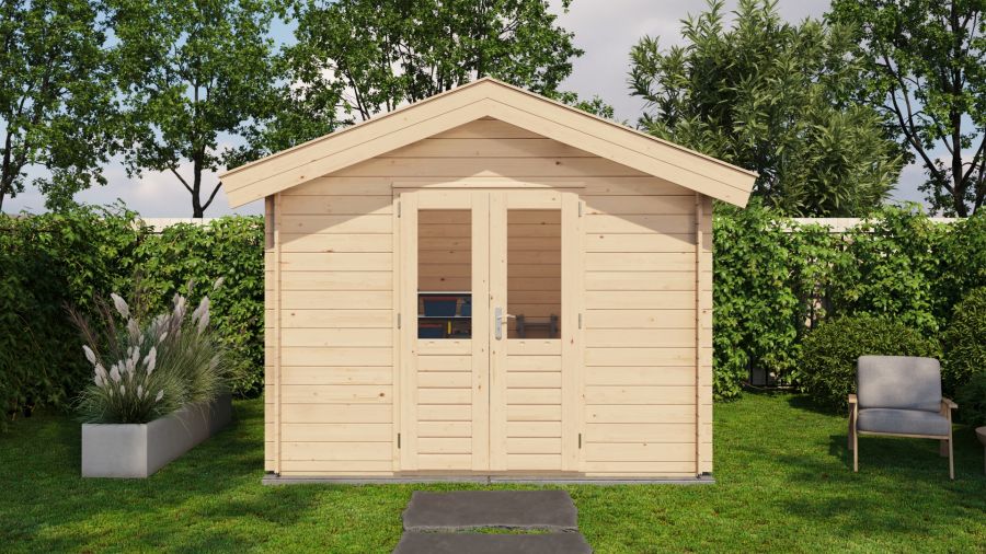 Lugarde Select Blokhut Twello 300x300cm - Onbehandeld
