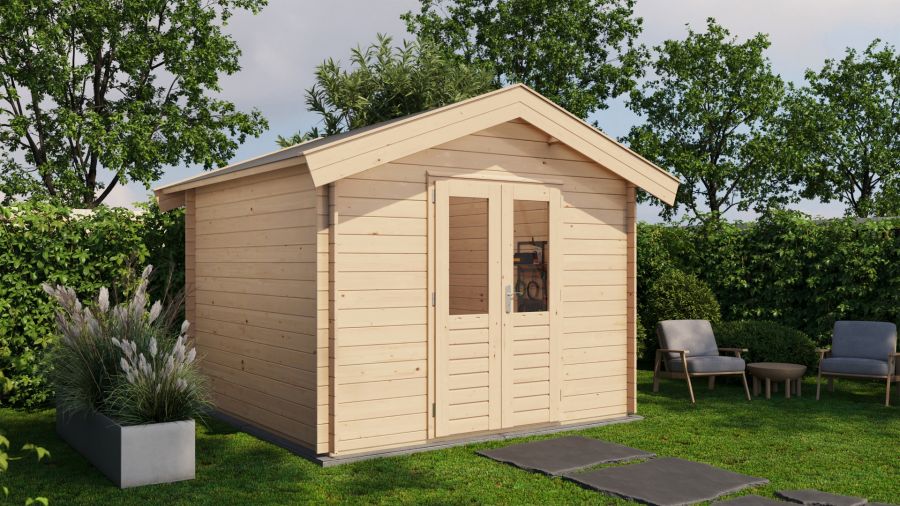Lugarde Select Blokhut Twello 300x300cm - Onbehandeld