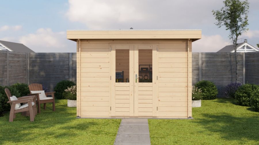 Lugarde Select Blokhut Barneveld 300x400cm - Onbehandeld