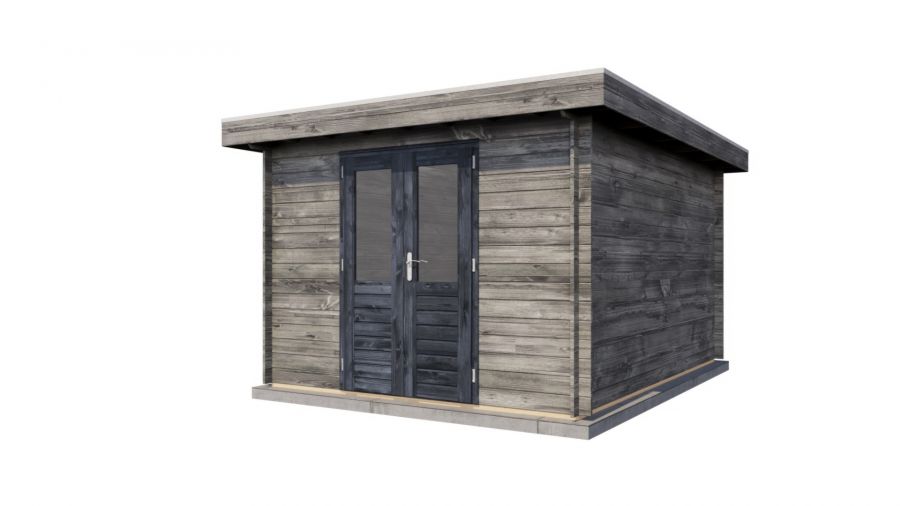 Lugarde Select Blokhut Barneveld 300x400cm - Keteldruk Grijs