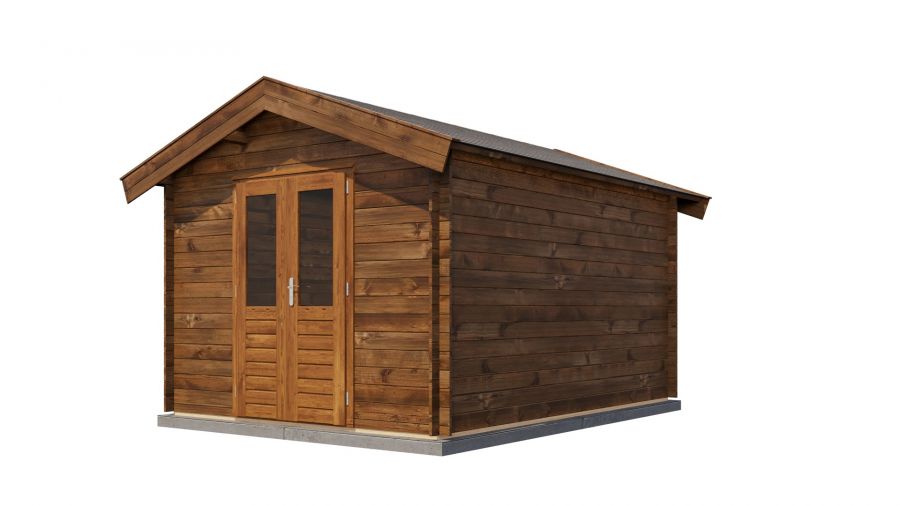 Lugarde Select Blokhut Olst 300x400cm - Keteldruk Bruin