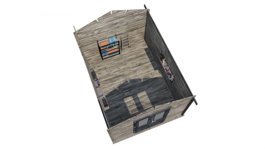 Lugarde Select Blokhut Olst 300x400cm - Keteldruk Grijs