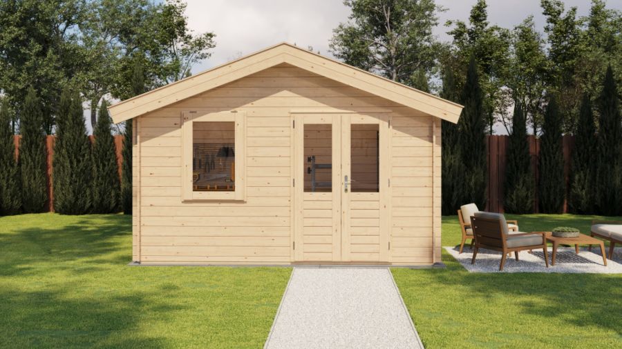 Lugarde Select Blokhut Rhenen 400x200cm - Onbehandeld