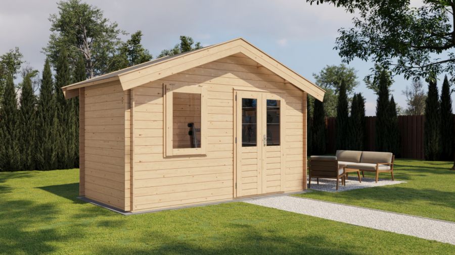 Lugarde Select Blokhut Rhenen 400x200cm - Onbehandeld