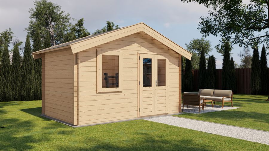 Lugarde Select Blokhut Wijhe 400x250cm - Onbehandeld