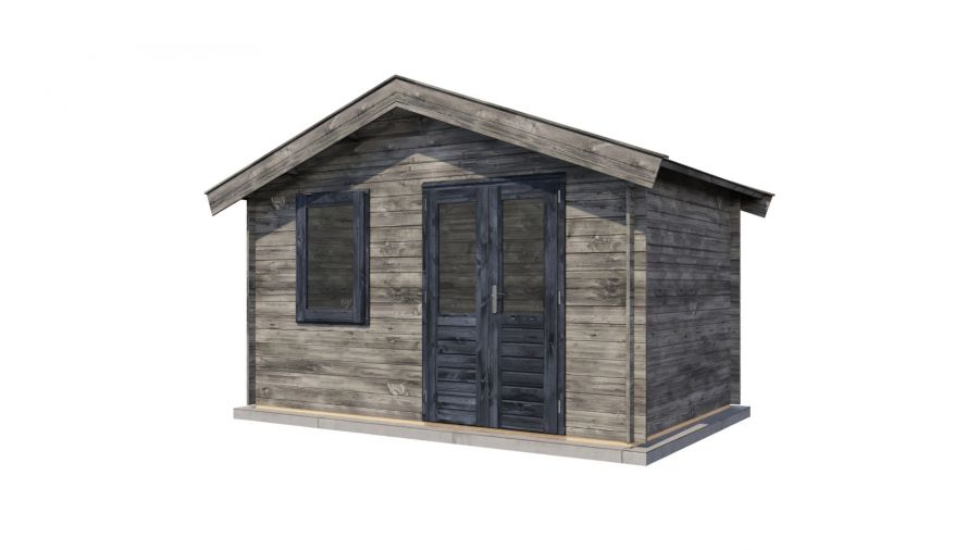 Lugarde Select Blokhut Wijhe 400x250cm - Keteldruk Grijs