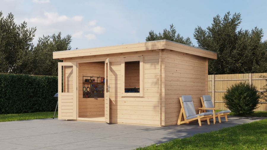 Lugarde Select Blokhut Renkum 400x300cm - Onbehandeld
