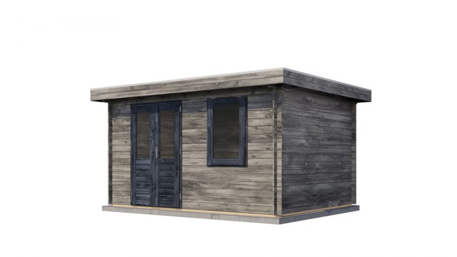 Lugarde Select Blokhut Renkum 400x300cm - Keteldruk Grijs