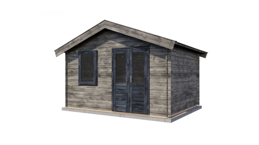 Lugarde Select Blokhut Brummen 400x300cm - Keteldruk Grijs