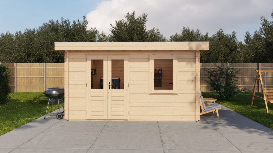 Lugarde Select Blokhut Winterswijk 400x400cm - Onbehandeld