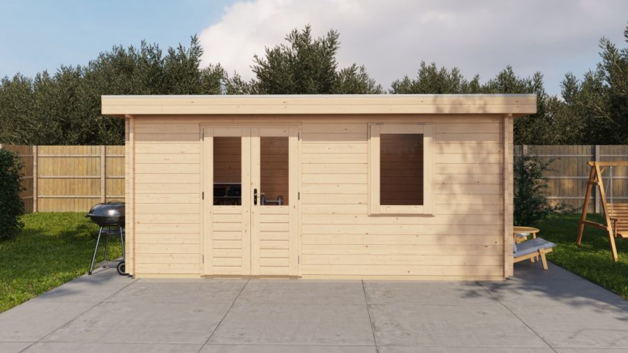 Lugarde Select Blokhut Zevenaar 500x300cm - Onbehandeld