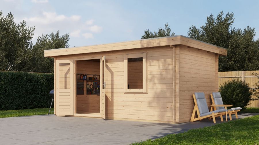 Lugarde Select Blokhut Zevenaar 500x300cm - Onbehandeld