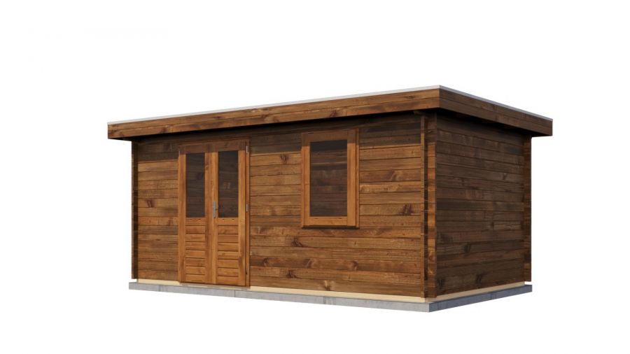 Lugarde Select Blokhut Zevenaar 500x300cm - Keteldruk Bruin
