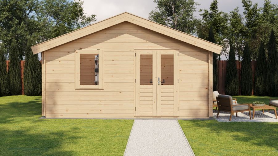 Lugarde Select Blokhut Wolfheze 500x300cm - Onbehandeld