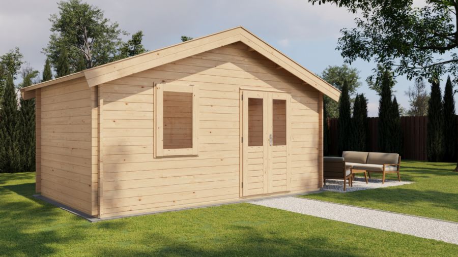 Lugarde Select Blokhut Wolfheze 500x300cm - Onbehandeld