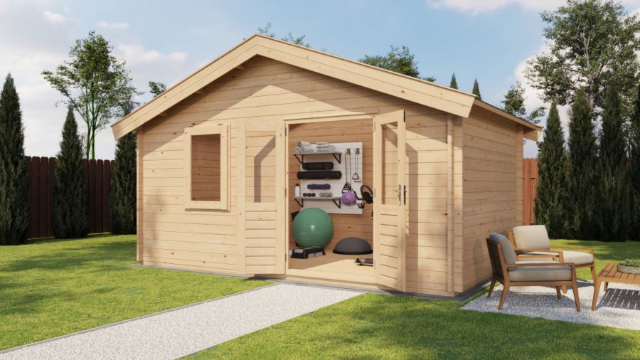 Lugarde Select Blokhut Wolfheze 500x300cm - Onbehandeld