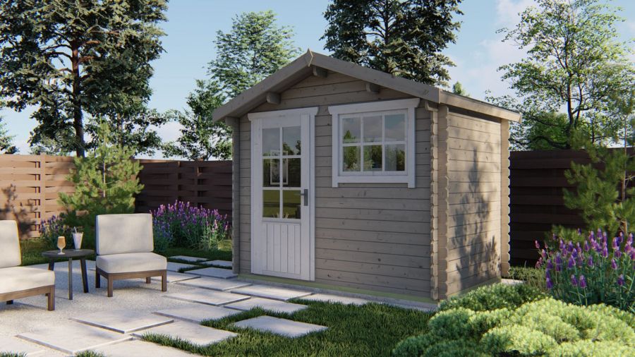 Tuindeco Sten Blokhut 295x200 cm 28 mm vuren blank