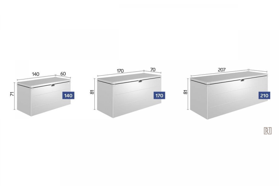 Biohort Kussenbox 207x80x81 cm