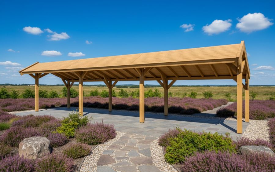 YARD Outdoor SUBLIME overkapping kapschuurdak 1100x250 cm Douglas blank