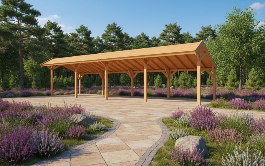 YARD Outdoor SUBLIME kapschuur 1250x250 cm Douglas blank