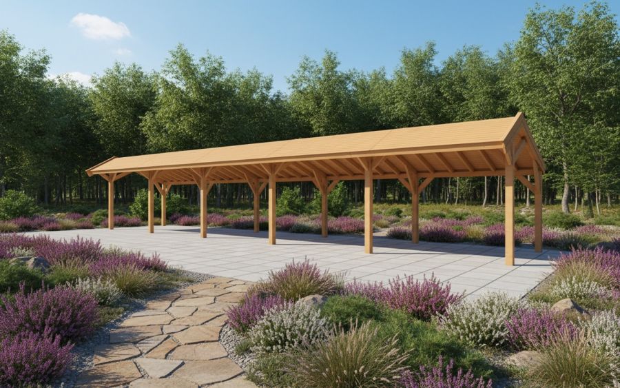 YARD Outdoor SUBLIME kapschuur 1300x250 cm Douglas blank