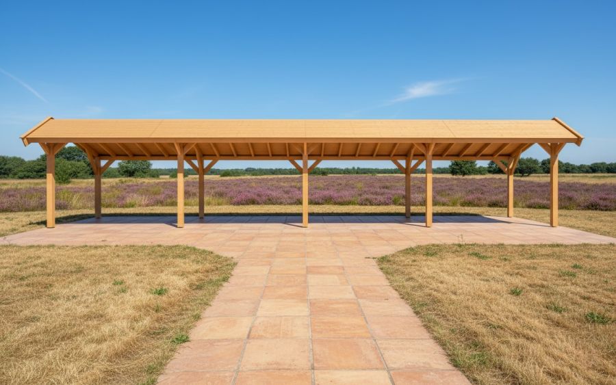 YARD Outdoor SUBLIME kapschuur 1400x300 cm Douglas blank