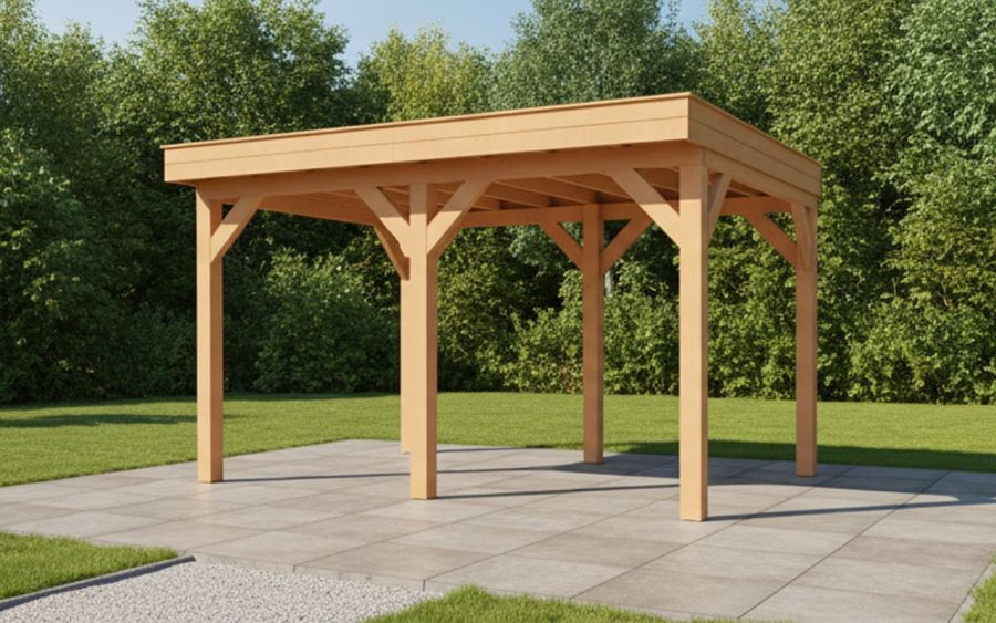 YARD Outdoor SUBLIME overkapping 400x350 cm Douglas blank