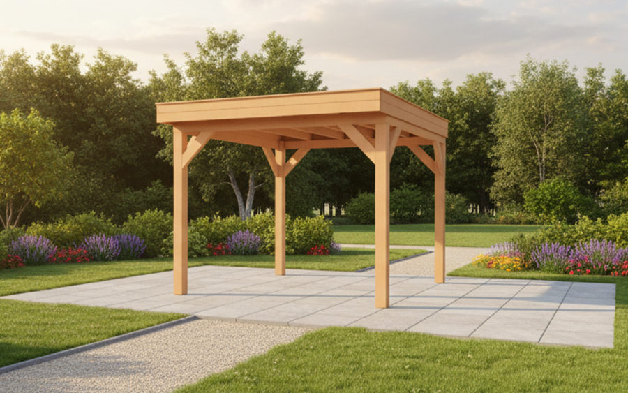 YARD Outdoor SUBLIME overkapping 300x400 cm Douglas blank