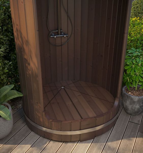 Buitendouche barrel Ø130cm 42mm Thermowood