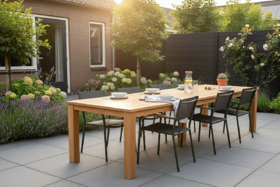 Teak dinner tafel Rustiek 300 Tafel 300x100x80 cm