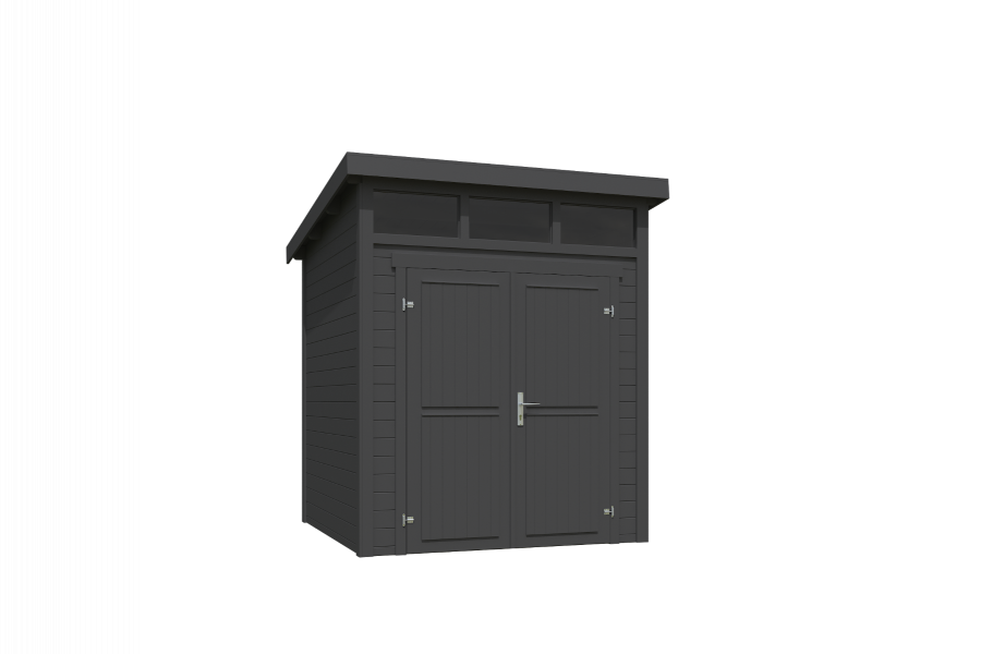 Tuinhuis Kibo 1 200x200 cm - Carbon Grey gecoat