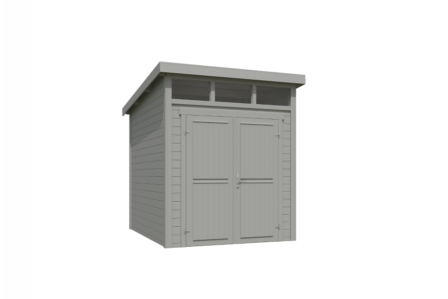 Tuinhuis Kibo 2 200x250 cm - Platinum Grey gecoat