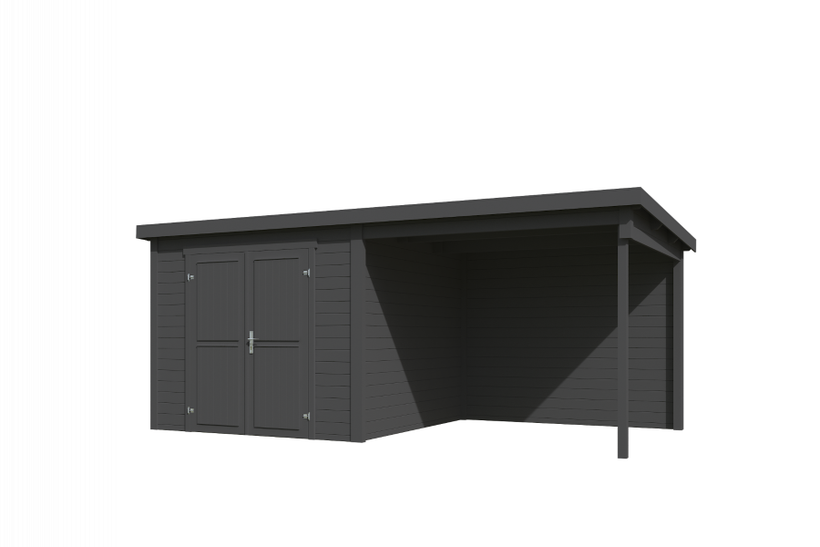Tuinhuis Lars 500x250 cm - Carbon Grey gecoat