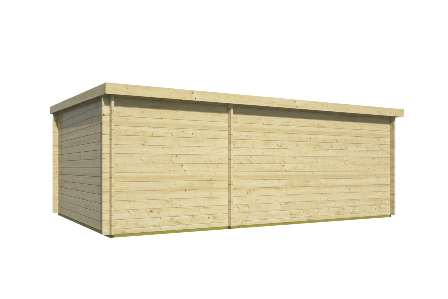 Blokhut - Tuinhuis Flow 2.0 - 595x400 cm - vuren bruin geïmpregneerd