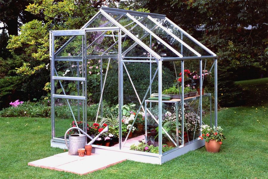 Tuinkas Popular 66 aluminium - 3 mm tuindersglas - 193x195 cm