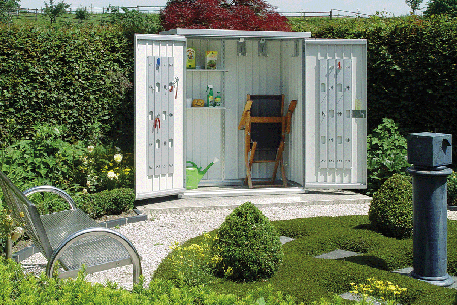 Biohort Metalen Tuinkast 190 LARGE - Zilver - 192x155x184 cm