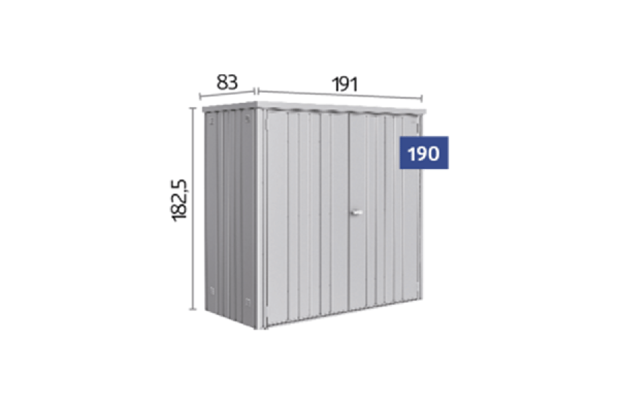 Biohort Metalen Tuinkast 191x83x182,5 cm