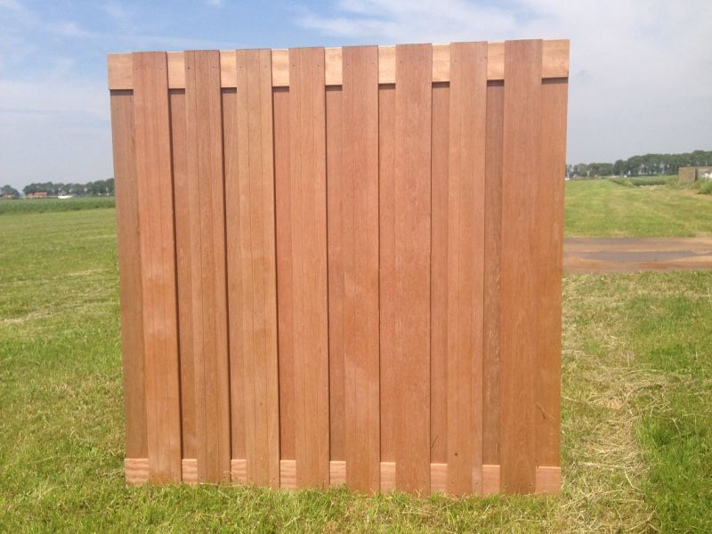 Tuinscherm Kampen hardhout 180x180 cm